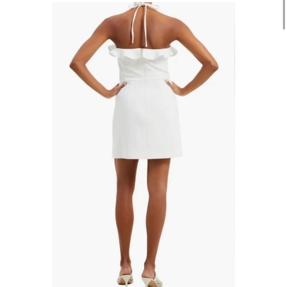 French Connection Whisper Ruth Ruffle Halter Dress - Picture 2 of 2